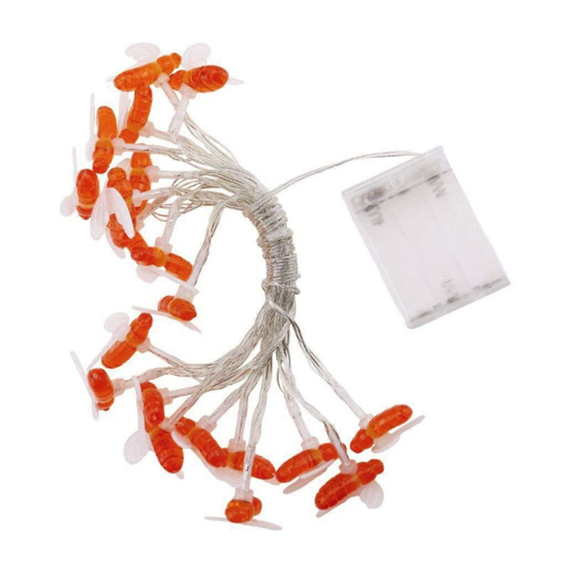 LED Solar Bee Light String Waterproof Outdoor String for Garden Landscape Theme Park Decorative Use