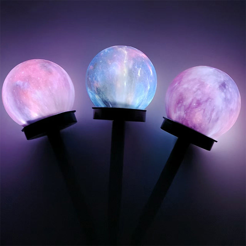 Wholesale LED Solar Light Home Courtyard Floor Lamp Sphere Colorful Lawn Viewing Lamp Landscape Solar Light for Garden