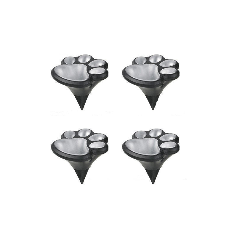 Wholesale Waterproof Underground Solar Light Outdoor Embedded Dogs Paw Plug-in Light Courtyard Lawn Light
