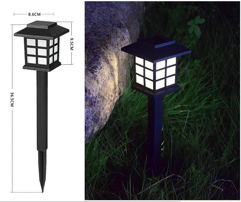 Outdoor Solar House Design Light LED Garden Lawn Light Waterproof Plug in Light