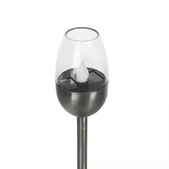 Waterproof Outdoor Plug-in Lawn Light Simulated Flame Wine Glass LED Solar Light Garden Courtyard Decoration Lights