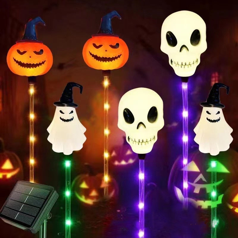 LED Outdoor Waterproof Solar Light Halloween Ornament Plug in Light Lawn Light for Festival Decoration