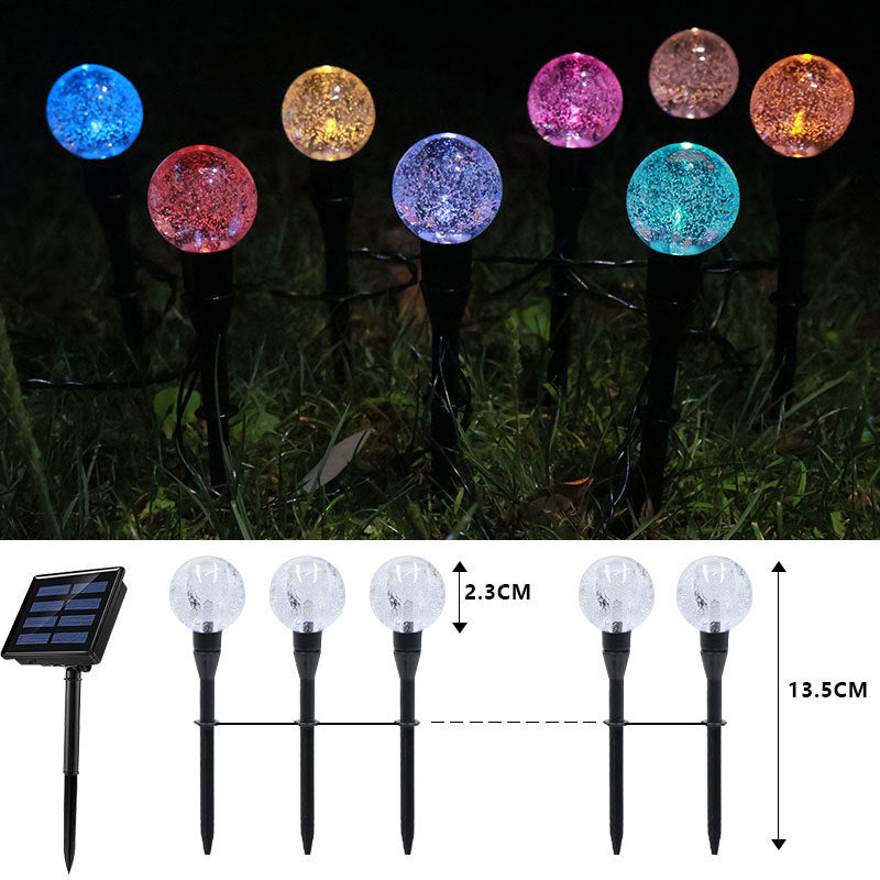 Waterproof Solar Light LED Bubble Ball Plug in Lawn Light for Outdoor Decoration