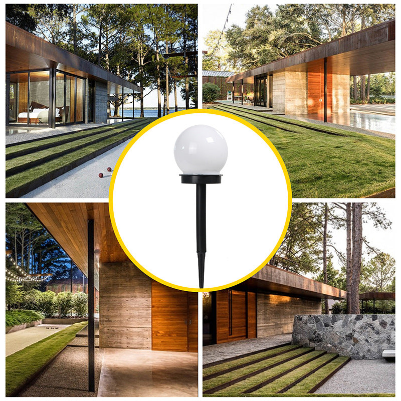 Solar Powered LED Floor Lamp for Home Courtyard Garden and Rotundity Light Theme Park Lawn for Landscape Lighting Water-proof