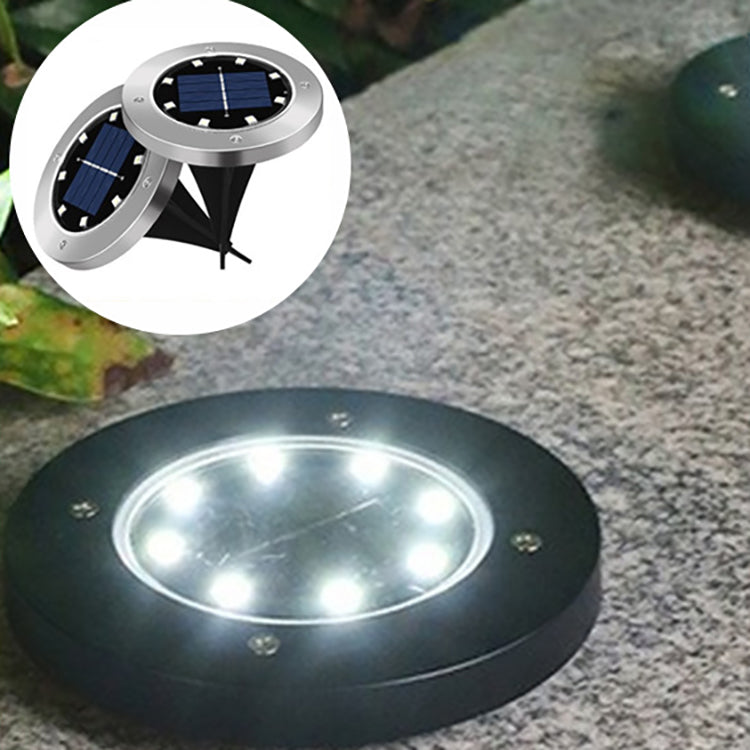 Solar Underground Light Outdoor Circular Plug-in Light Embedded Waterproof Courtyard Lawn Light