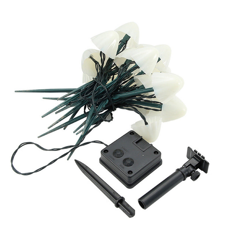 Mini Mushroom Solar Light LED String Lights Plug in Garden Decoration for Landscape and Theme Park