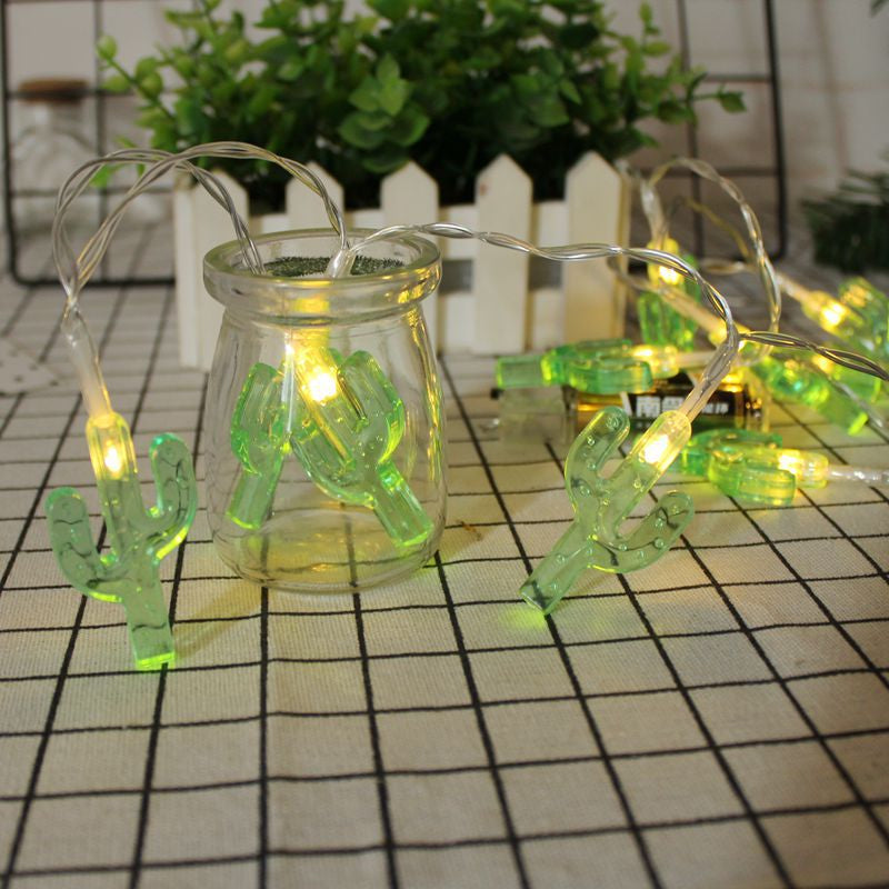 LED Solar Pineapple Shape Light String Waterproof Outdoor Plug in Light String for Garden Landscape Theme Park Decorative Use