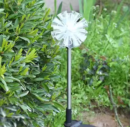 Solar Light Folding Plastic Plug in Light Outdoor Waterproof Lawn Light for Garden Decorative