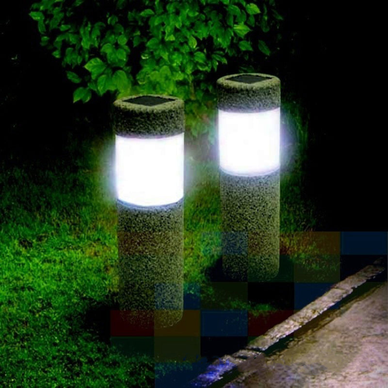 Solar LED Bollard Landscape Light Lawn Plug in Light for Garden & Theme Park Pathway Outdoor Use
