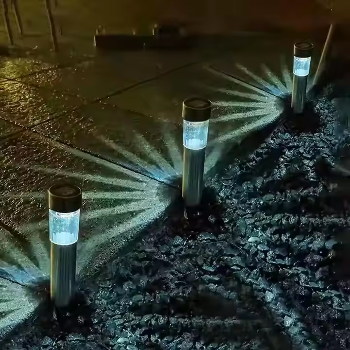 Hot Sale Outdoor Waterproof LED Solar Lawn Light Pillar Plug-in Light for Garden & Theme Park