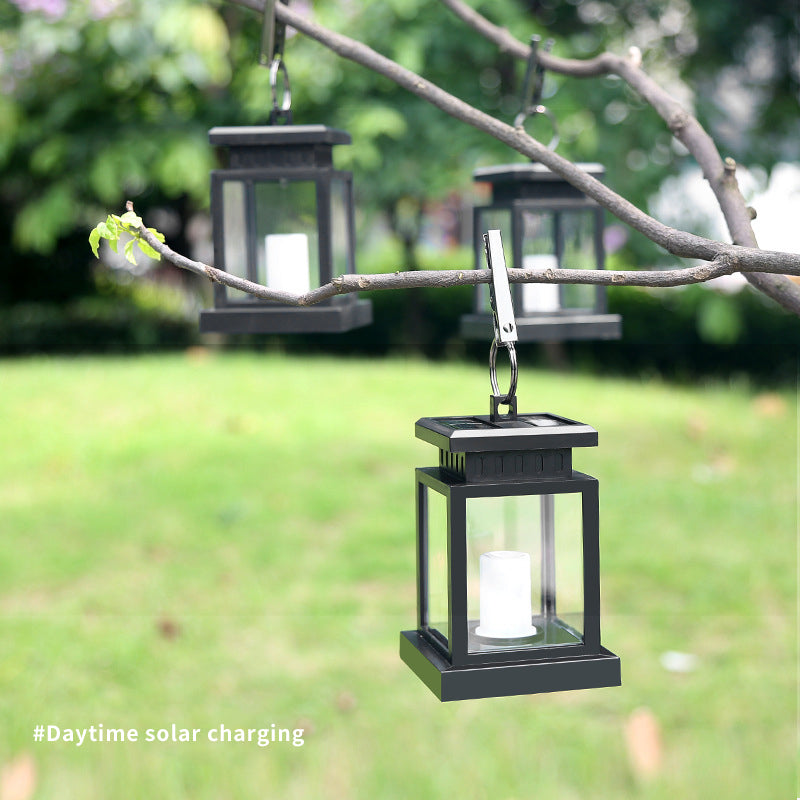 Wholesale Outdoor Solar Cracked Glass Wall Lamp Outdoor Waterproof Courtyard Hanging Light Atmosphere Lights