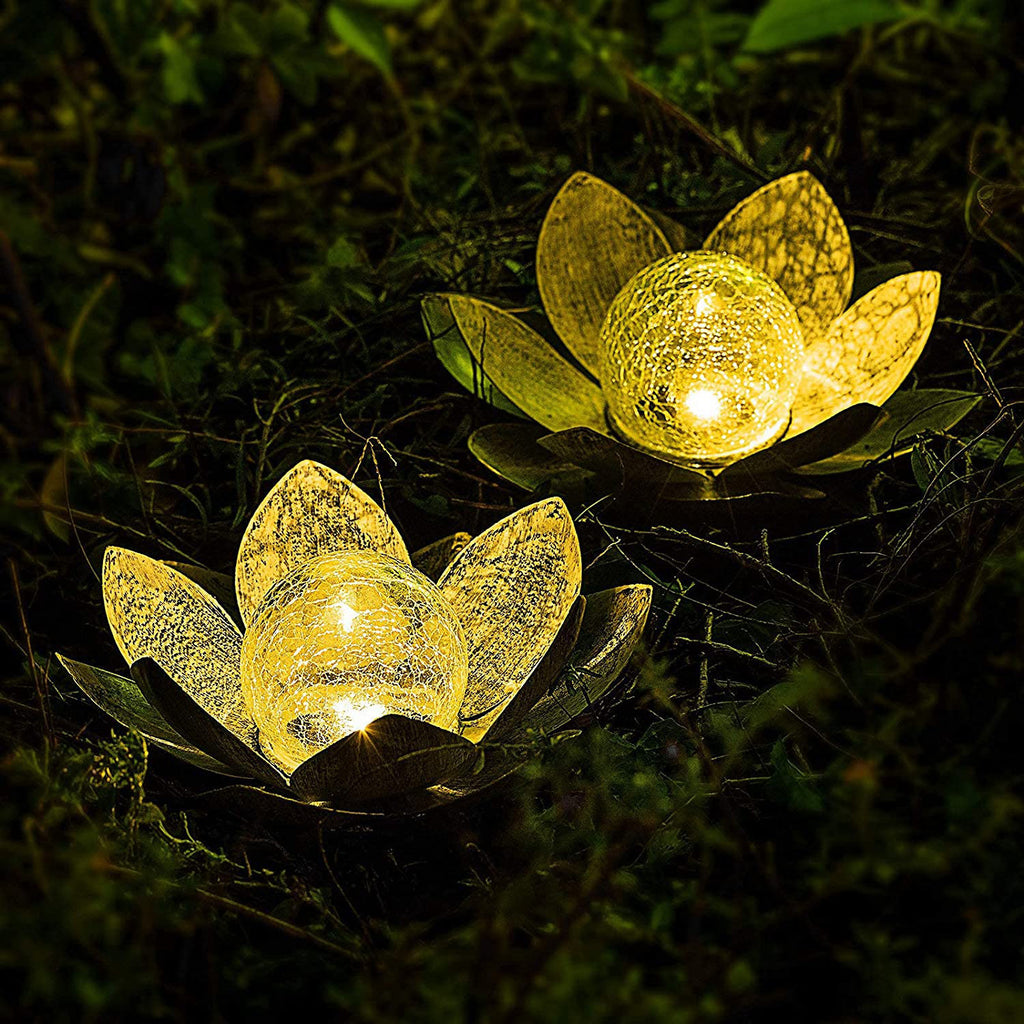 Spot Outdoor Solar Lawn Light LED Lotus Lights Ground Plug Light for Courtyard Decorations