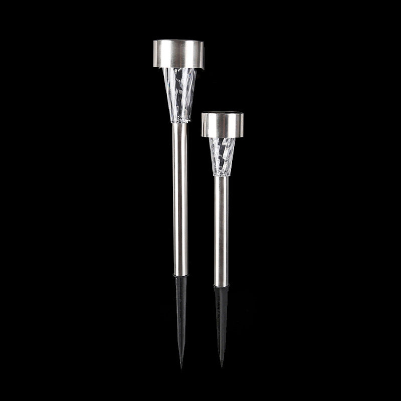 Solar Garden Lawn Light LED Outdoor Garden Lighting Stainless Steel Floor Plug in Light