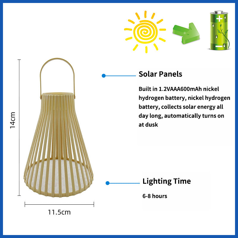 New Design Home Atmosphere LED Hanging Lamp Plastic Solar Powered Landscape Light for Hotel and Theme Park Lawn