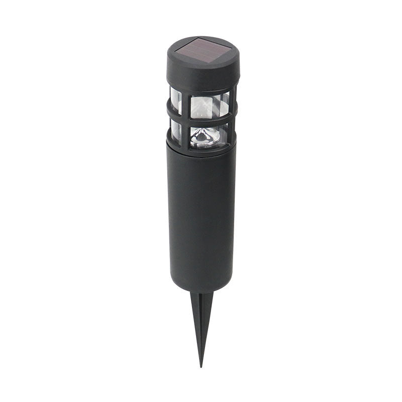 Outdoor LED Solar Plastic Cylindrical Light Waterproof Lawn Light Landscape Plug in Light
