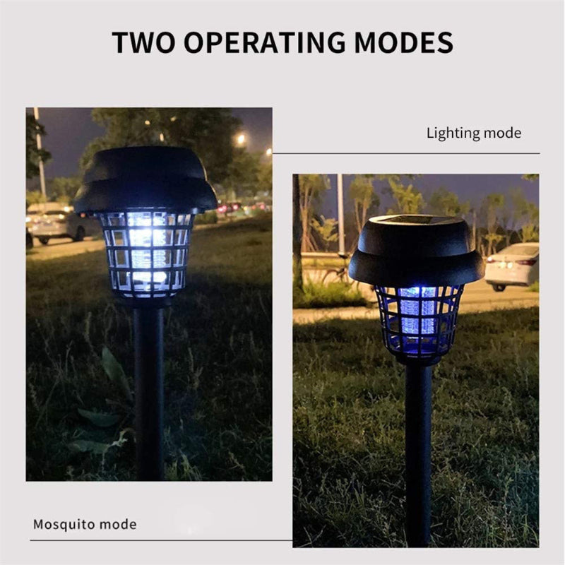 Outdoor Solar Light Waterproof 2-in-one Mosquito-killing Plug in Lawn Light for Garden & Theme Park Decorative