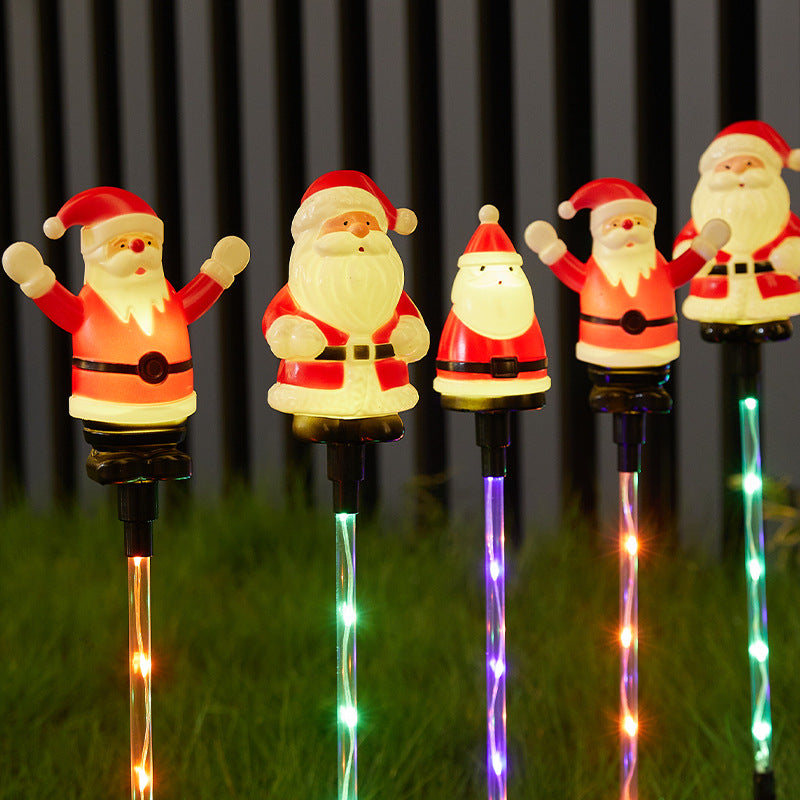 LED Outdoor Waterproof Solar Light Christmas Ornament Plug in Light Lawn Light for Festival Decoration