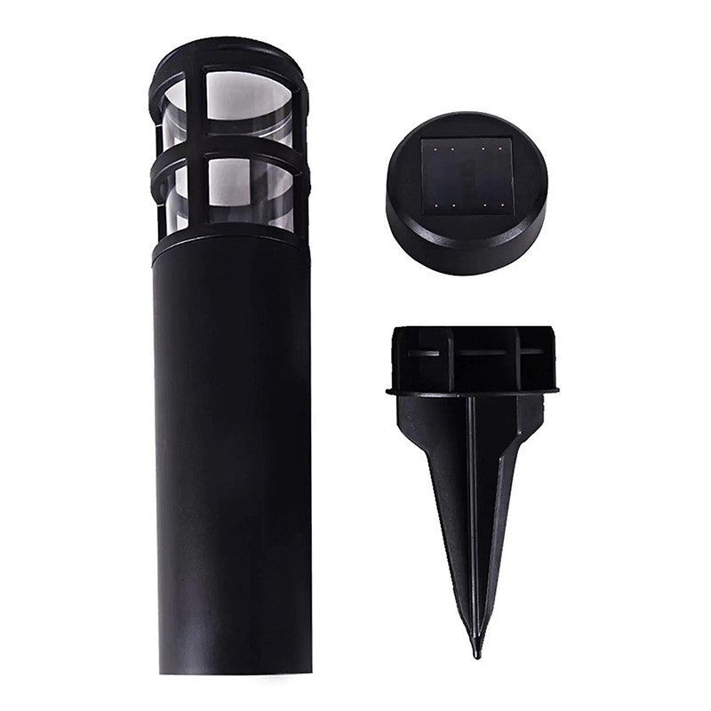 Outdoor LED Solar Plastic Cylindrical Light Waterproof Lawn Light Landscape Plug in Light