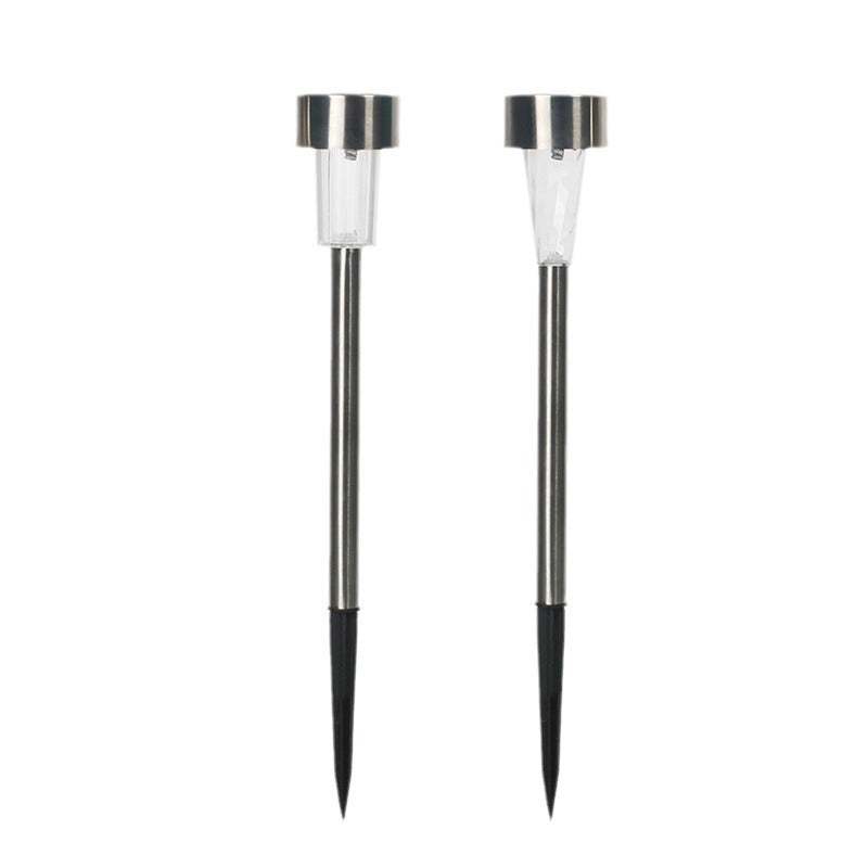 Solar Garden Lawn Light LED Outdoor Garden Lighting Stainless Steel Floor Plug in Light