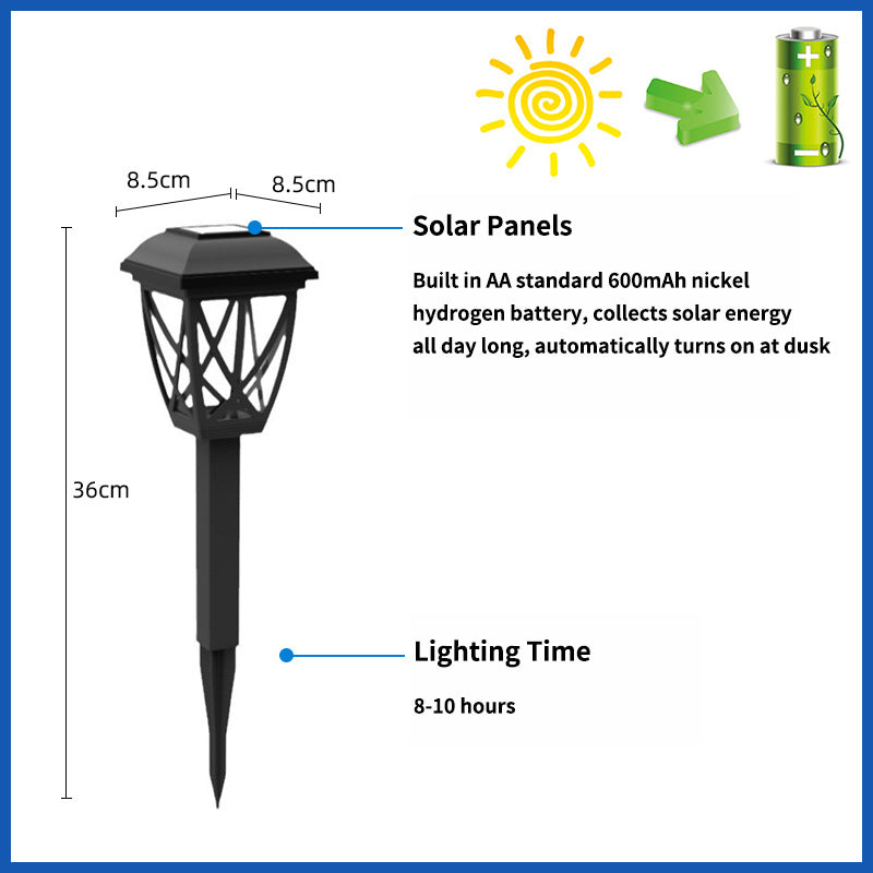 New Design Home Courtyard LED Floor Lamp Solar Powered Landscape Light for Garden and Theme Park Lawn Modeling
