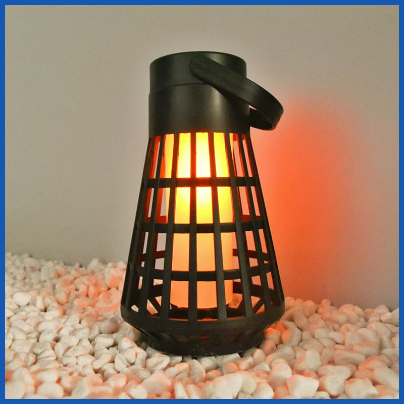 Waterproof Outdoor Landscape Plug in Light LED Flame Light Portable Solar Lawn Light for Courtyard