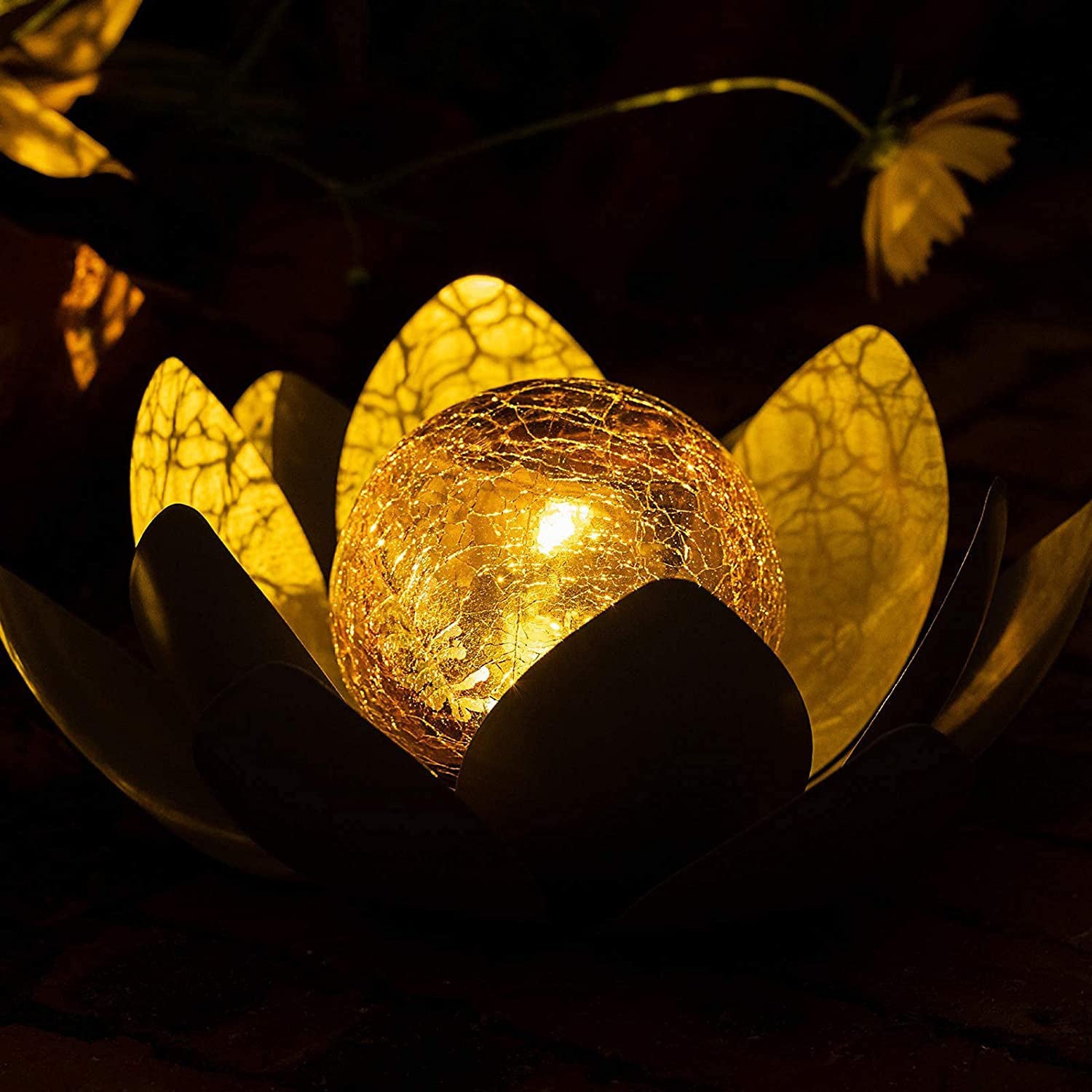 Spot Outdoor Solar Lawn Light LED Lotus Lights Ground Plug Light for Courtyard Decorations