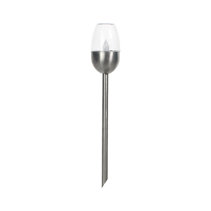 Waterproof Outdoor Plug-in Lawn Light Simulated Flame Wine Glass LED Solar Light Garden Courtyard Decoration Lights
