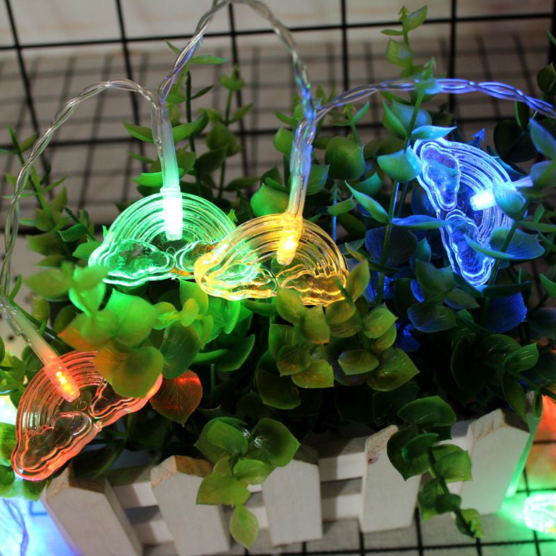 LED Solar Pineapple Shape Light String Waterproof Outdoor Plug in Light String for Garden Landscape Theme Park Decorative Use