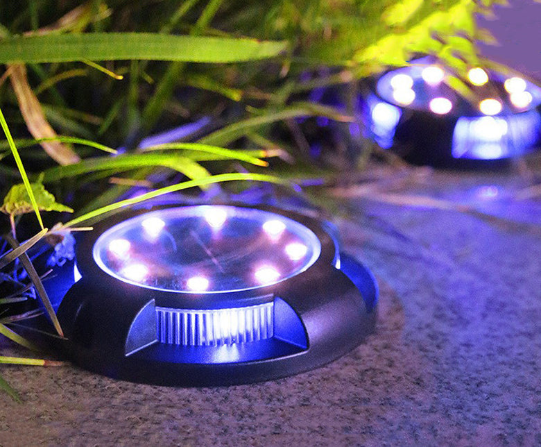 Outdoor Solar Underground Lamp Circular Light-sensitive Plug-in Light Waterproof Courtyard Circular Lawn Light