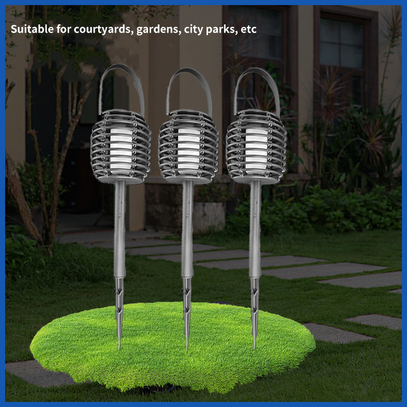 Wholesale Solar Lawn Light Outdoor Handheld Creative Solar Plug in Vine Light for Garden