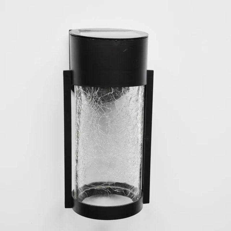 Outdoor Solar Cracked Glass Wall Lamp Outdoor Waterproof Courtyard Landscape Light