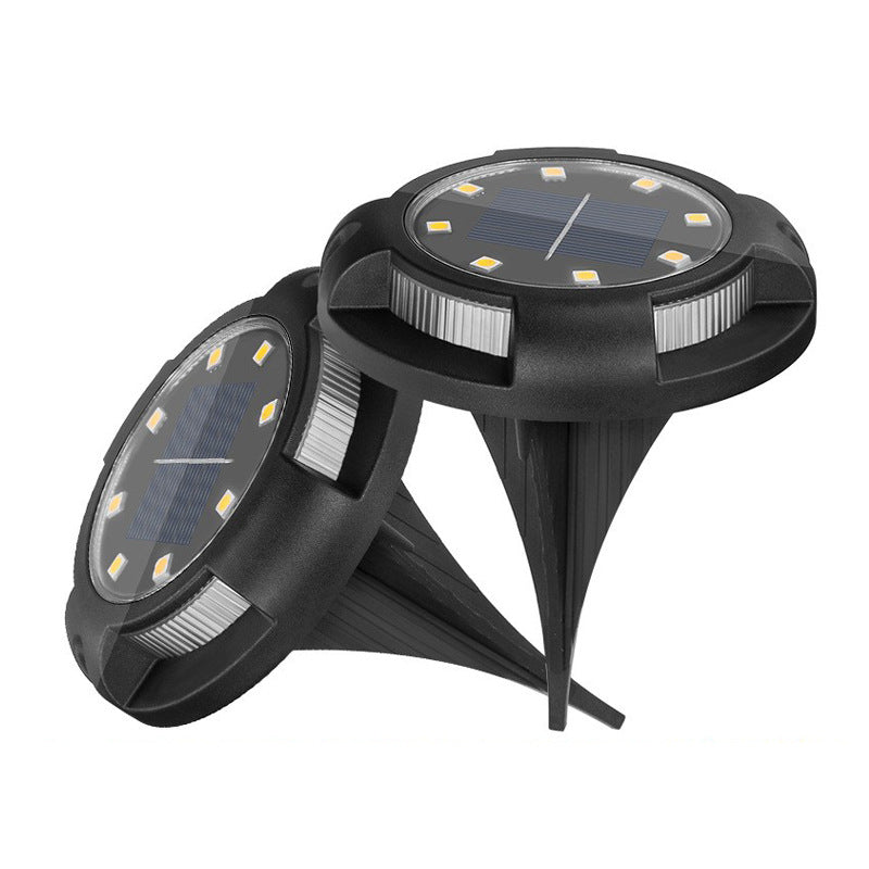 Outdoor Solar Underground Lamp Circular Light-sensitive Plug-in Light Waterproof Courtyard Circular Lawn Light