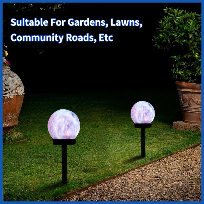 Wholesale LED Solar Light Home Courtyard Floor Lamp Sphere Colorful Lawn Viewing Lamp Landscape Solar Light for Garden