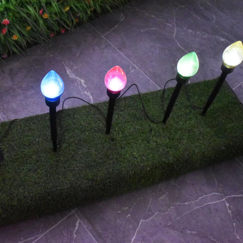 One Dragging Four Christmas Light LED Solar Light Waterproof Outdoor Plug-in Lawn Light Garden Courtyard Decoration