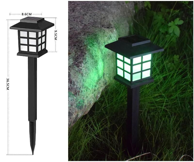 Outdoor Solar House Design Light LED Garden Lawn Light Waterproof Plug in Light