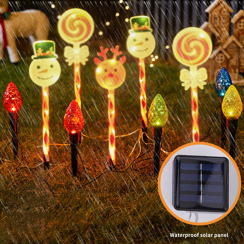 Waterproof LED Outdoor Solar Light Plug in Light Strawberry Shape Lawn Light for Festival Decoration