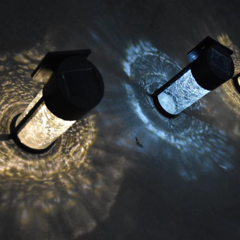 Outdoor Solar Cracked Glass Wall Lamp Outdoor Waterproof Courtyard Landscape Light