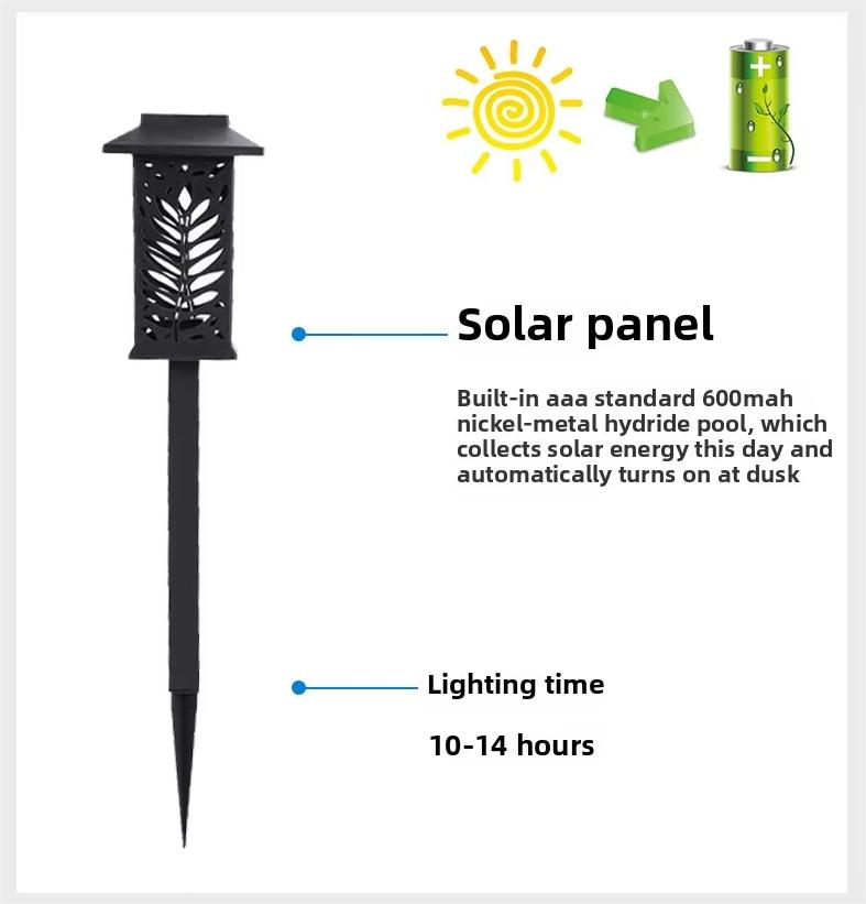 Wholesale LED Solar Light Waterproof Courtyard Decoration Rainproof Outdoor LED Courtyard Landscape Lawn Ground Light