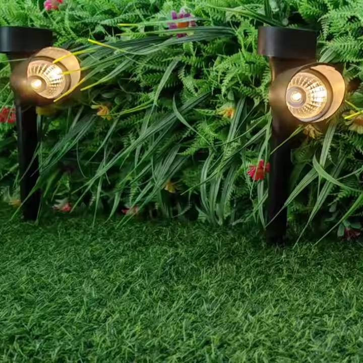 Outdoor Solar Lawn Spotlights Garden Waterproof Lighting Decorative Floor Plug in Light