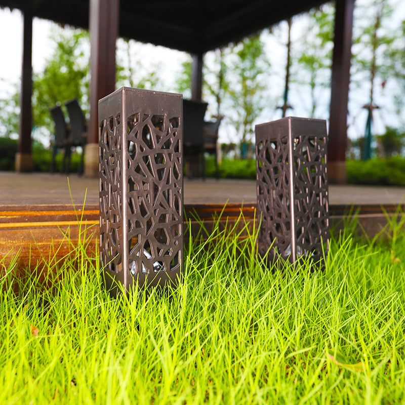 Outdoor Waterproof LED Solar Lawn Light with Hollow-out Design Plug-in Landscape Courtyard Light for Garden & Theme Park