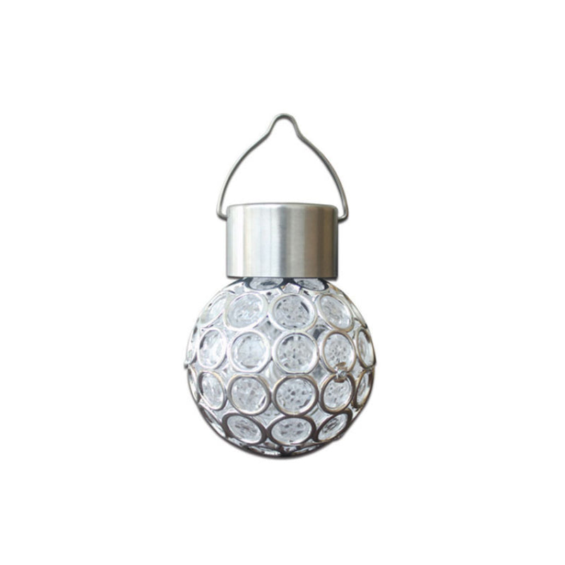 Outdoor Solar Hollow Ball Light Waterproof Coated Ball Hanging Light for Garden/Patio Decor