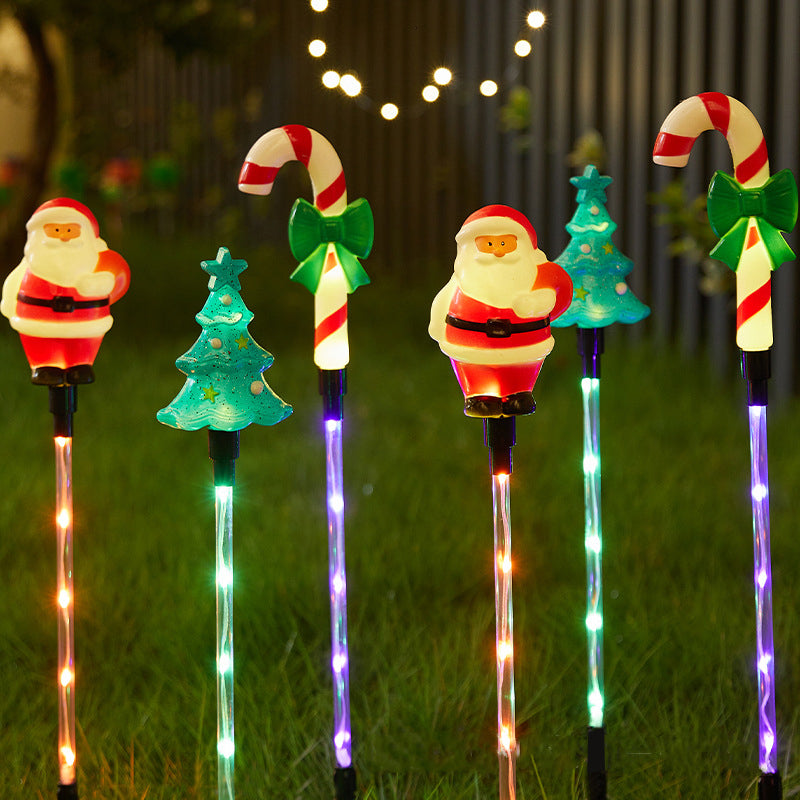 LED Outdoor Waterproof Solar Light Christmas Ornament Plug in Light Lawn Light for Festival Decoration