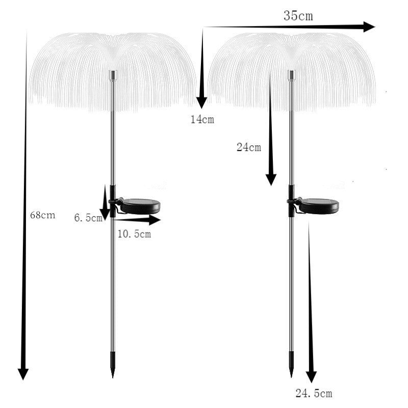 Wholesales Outdoor Waterproof Lawn Light Jellyfish Led Lights High Quality Landscape Plug in Light