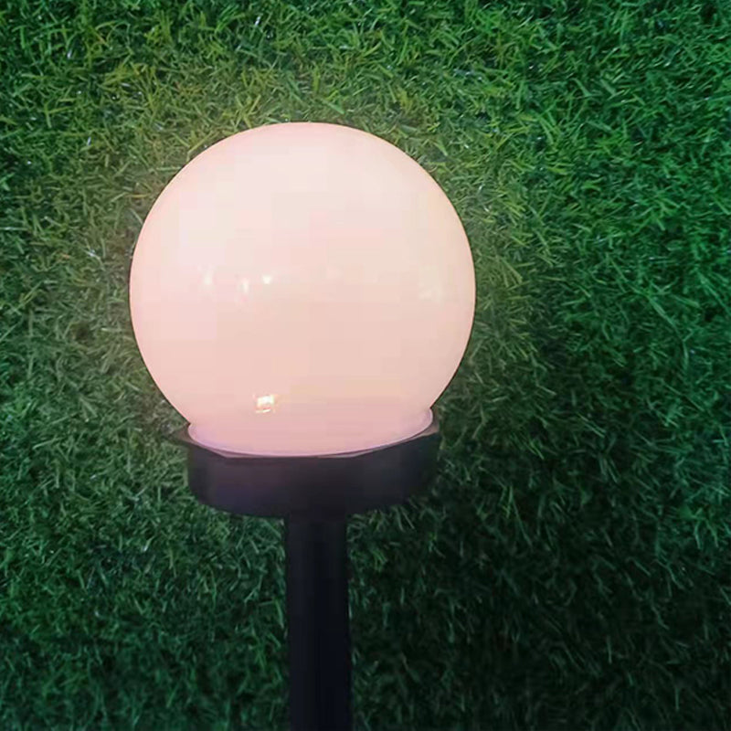 Solar Powered LED Floor Lamp for Home Courtyard Garden and Rotundity Light Theme Park Lawn for Landscape Lighting Water-proof
