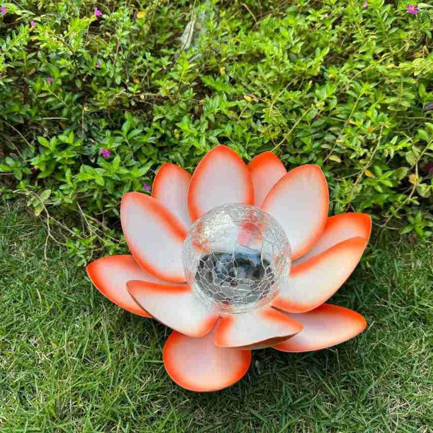Spot Outdoor Solar Lawn Light LED Lotus Lights Ground Plug Light for Courtyard Decorations