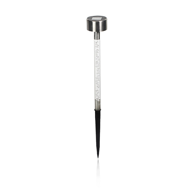 LED Waterproof Stainless Steel Solar Light Colored Column Lawn Light for Outdoor Garden