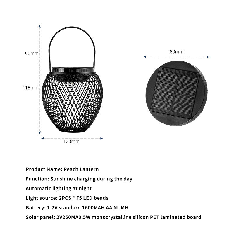 Solar Powered Home Hanging Lamp IP55 Wall Lamp for Garden & Theme Park Landscape Light for Lawn