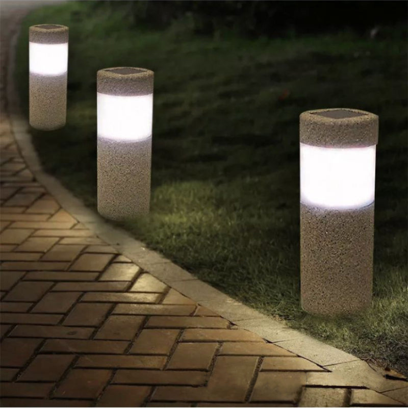 Solar LED Bollard Landscape Light Lawn Plug in Light for Garden & Theme Park Pathway Outdoor Use