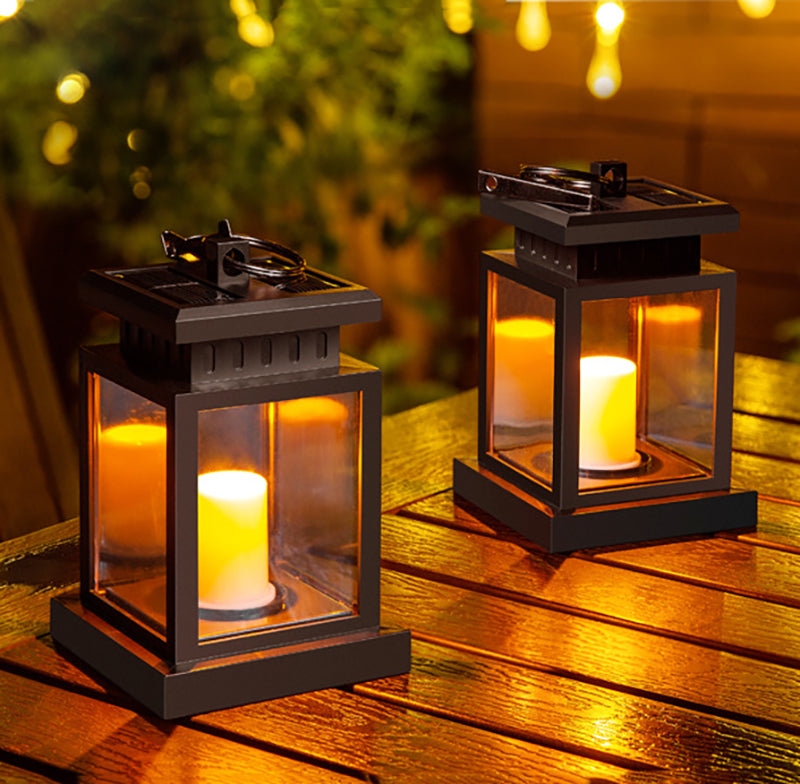 Wholesale Outdoor Solar Cracked Glass Wall Lamp Outdoor Waterproof Courtyard Hanging Light Atmosphere Lights