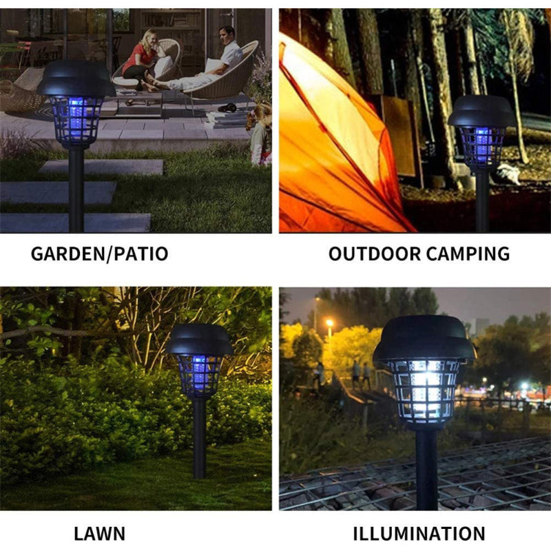 Outdoor Solar Light Waterproof 2-in-one Mosquito-killing Plug in Lawn Light for Garden & Theme Park Decorative